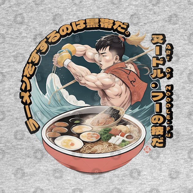 Martial Arts Ramen Noodles Fusion Kickboxer by 8 Fists of Tees